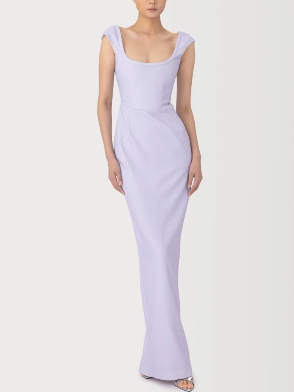 NWT Sau Lee Brooke Gown in dusty lavender size 6